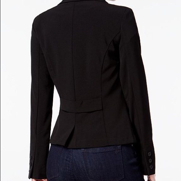 Juniors a. Byer Two Button Jacket Black - Picture 2 of 3